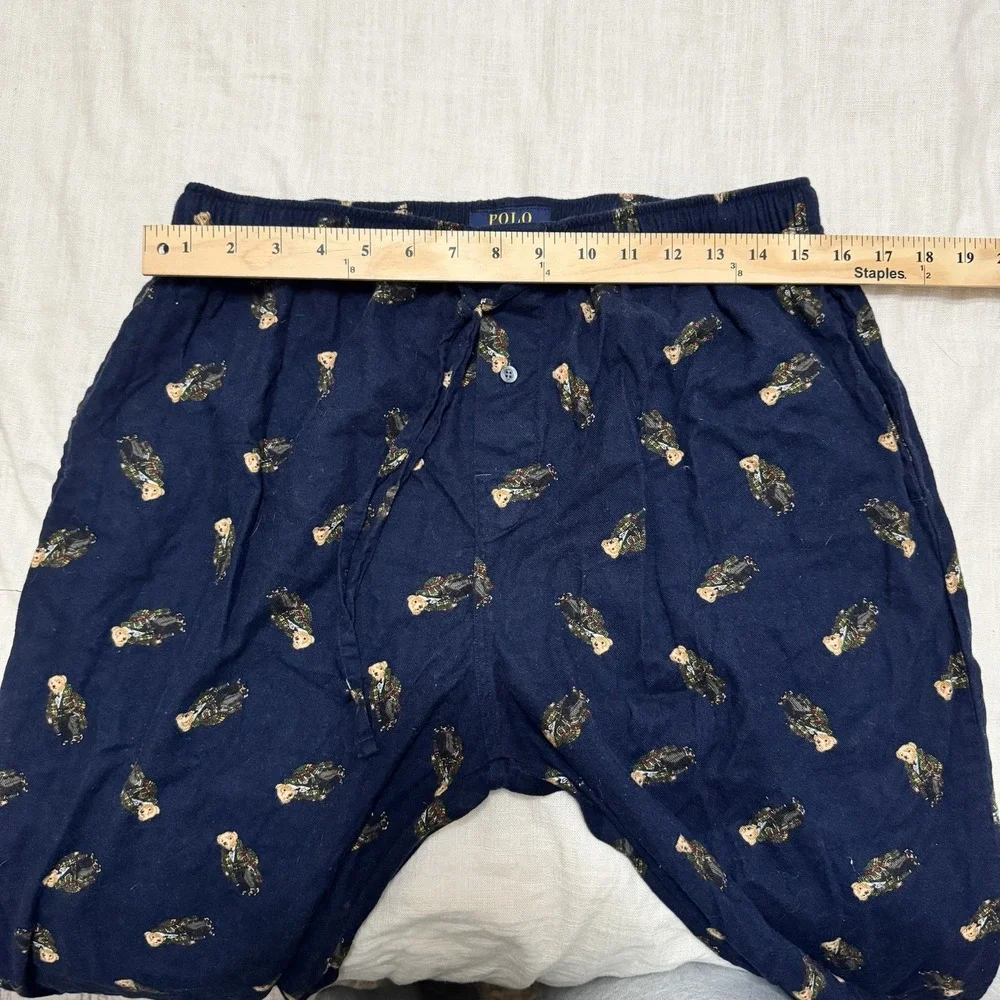 Polo RALPH LAUREN‎ Mens Large Pj Pants Bow Tie Holiday Tuxedo Bear Lounge Cozy